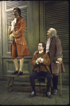 Actors (L-R) Ken Howard, William Daniels & Howard Da Silva in a scene fr. the Broadway musical "1776." (New York)