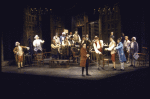 Actor (C)  William Daniels w. cast members in a scene fr. the Broadway musical "1776." (New York)