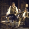 Actors (L, 2L & 4L) David Ford, Paul Hecht & Ken Howard w. cast members in a scene fr. the Broadway musical "1776." (New York)