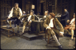 Actors (L, 2L & 4L) David Ford, Paul Hecht & Ken Howard w. cast members in a scene fr. the Broadway musical "1776." (New York)
