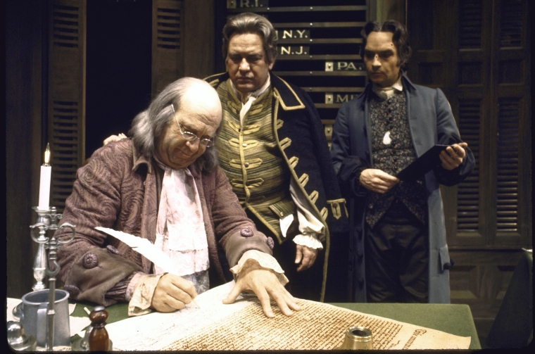 Actors (L-R) Howard Da Silva, David Ford & Ralston Hill in a scene fr ...