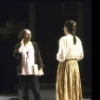 Actors Bill Raymond and Kathleen Masterson (back to camera) in a scene from the New York Shakespeare Festival production of the play "Three Acts of Recognition." (New York)