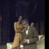 Actors Elizabeth Ashley and Fred Gwynne in a scene from the American Shakespeare Theatre production of the play "Cat On A Hot Tin Roof" (Stratford)
