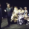 Actors (L & 2L) Michael Goodwin & Maximilian Schell  w. cast members in a scene fr. the Broadway play "A Patriot For Me." (New York)