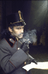 Actor Maximilian Schell in a scene fr. the Broadway play "A Patriot For Me." (New York)