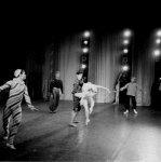 Allegra Kent and Roy Tobias, at left Edward Villella and Arthur Mitchell, in a New York City Ballet production of "The Nutcracker."