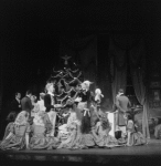 David Richardson and William Dollar as the nephew and Drosselmeyer, in a New York City Ballet production of "The Nutcracker."