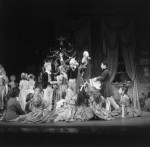 David Richardson and William Dollar as the nephew and Drosselmeyer, in a New York City Ballet production of "The Nutcracker."
