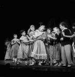 Zina Bethune as Clara with students from the School of American Ballet, in a New York City Ballet production of "The Nutcracker."