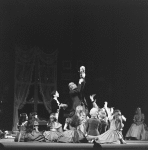 Shaun O'Brien as Drosselmeyer and Jean Pierre Frohlich as the nephew, in a New York City Ballet production of "The Nutcracker."
