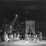 Party scene from first act, in a New York City Ballet production of "The Nutcracker."