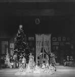 Party scene from first act, in a New York City Ballet production of "The Nutcracker."