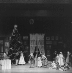 Party scene from first act, in a New York City Ballet production of "The Nutcracker."