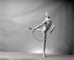 Zina Bethune as a Candy Cane (Hoops) in a New York City Ballet production of "The Nutcracker."