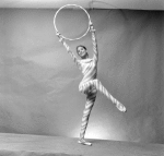 A young student as Candy Cane (Hoops) in a New York City Ballet production of "The Nutcracker."