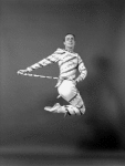 Richard Rapp as a Candy Cane (Hoops), in a New York City Ballet production of "The Nutcracker."