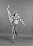 Gloria Govrin  in the Arabian Dance (Coffee), in a New York City Ballet production of "The Nutcracker."