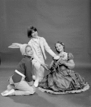 Catherine d'Amboise as the Bunny, Christopher d'Amboise as the Nutcracker Prince and Charlotte d'Amboise as one of the children, in a New York City Ballet production of "The Nutcracker." (New York)