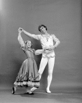 Jacques d'Amboise and daughter Charlotte d'Amboise, in a New York City Ballet production of "The Nutcracker." (New York)