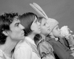 Jacques d'Amboise and his children Christopher, Charlotte and Catherine, in a New York City Ballet production of "The Nutcracker." (New York)