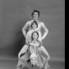 Jacques d'Amboise and his children, Christopher, Charlotte and Catherine, in a New York City Ballet production of "The Nutcracker." (New York)