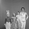 Jacques d'Amboise and his children Catherine (Bunny), Charlotte and Christopher, in a New York City Ballet production of "The Nutcracker." (New York)