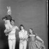 Jacques d'Amboise and his children Catherine (Bunny), Christopher and Charlotte, in a New York City Ballet production of "The Nutcracker." (New York)