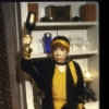 Actress Bobo Lewis in a scene from the Broadway play "The Musical Comedy Murders of 1940" (New York)