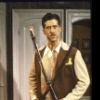 Actor Michael Ayr in a scene from the Broadway play "The Musical Comedy Murders of 1940" (New York)