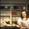 Actors Dorothy Cantwell and Kelly Connell in a scene from the Broadway play "The Musical Comedy Murders of 1940" (New York)