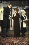 Actors (L-R) Nicholas Wyman, Ruby Holbrook and Lily Knight in a scene from the Broadway play "The Musical Comedy Murders of 1940" (New York)