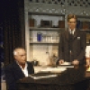 Actors (L-R) Richard Seff, Nicholas Wyman, Dorothy Cantwell, Kelly Connell and Bobo Lewis in a scene from the Broadway play "The Musical Comedy Murders of 1940" (New York)