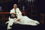 Actors (L-R) John Lithgow and B. D. Wong in a scene from the Broadway play "M. Butterfly" WASHINGTON