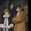 Actors (L-R) Marjorie Lovett, Peter Strauss and David Strathairn in a scene from the Broadway play "Einstein And The Polar Bear" (New York)