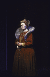 Actress Estelle Parsons in a scene from the Off-Broadway musical "Elizabeth And Essex" (New York)