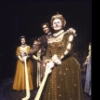 Actress Estelle Parsons (C) with cast members in a scene from the Off-Broadway musical "Elizabeth And Essex" (New York)