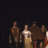Actress Estelle Parsons (C) with cast members in a scene from the Off-Broadway musical "Elizabeth And Essex" (New York)