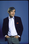 Irish comedian Dave Allen in a publicity shot fr. the Broadway production of his one-man entertainment "An Evening With Dave Allen." (New York)