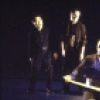 Actors (L-R) Keenan Kei Shimizu, Ron Bagden, Koji Okamura and Mary Shultz in a scene from the New York Shakespeare Festival production of the play "Gonza The Lancer" (New York)