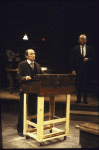 Actors (L-R) Chris Carrick and Nesbitt Blaisdell in a scene from the Irish Repertory Theatre's production of the play "Grandchild of Kings" (New York)