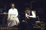 Actors Pauline Flanagan and Chris O'Neill in a scene from the Irish Repertory Theatre's production of the play "Grandchild of Kings" (New York)