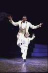 Performers (L-R) Maurice Hines & Z. Wright in a scene fr. the replacement cast of the Broadway musical revue "Sophisticated Ladies." (New York)