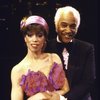 Performer Mercedes Ellington w. her father, musical director Mercer Ellington, in a publicity shot fr. the Broadway musical revue "Sophisticated Ladies." (Washington (D.C.))