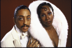 Performers Gregory Hines & Judith Jamison in a publicity shot fr. the Broadway musical revue "Sophisticated Ladies." (New York)