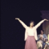 Actresses Loni Ackerman (L) and Rita Rudner (3R) with cast members in a scene from the Broadway musical "So Long 174th Street" (Philadelphia)