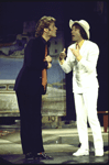Actors (L-R) Christopher Hastings and Jim Dale in a scene from the Broadway play "Scapino." (New York)