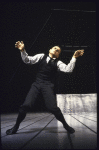 Actor Mikhail Baryshnikov in a scene fr. the Broadway production of the play "Metamorphosis." (Durham)