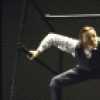 Actor Mikhail Baryshnikov in a scene fr. the Broadway production of the play "Metamorphosis." (Durham)
