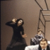 Actors (L-R) Laura Esterman, Madeleine Potter, Mikhail Baryshnikov, Rene Auberjonoois & Mitch Kreindel in a scene fr. the Broadway play "Metamorphosis." (Durham)