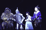 Actors (L-R) Evan Bell, Michael O'Gorman, Kelli Rabke and Mark Chmiel in a scene from the Papermill Playhouse production of the musical "The Wizard of Oz." (Millburn)